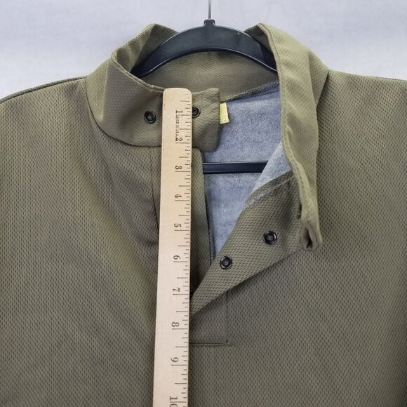 Scent-lok Hunting Shirt Men's L Scent Blocking Pullover Green Snap Up Neck Wrist - Picture 13 of 14